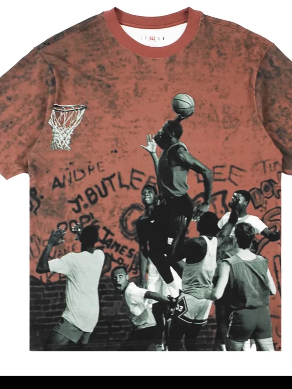 Nike Air Jordan 85 Graphic T Shirt Red Playground Tee HJ2362-659 MEN'S Sz XL 114